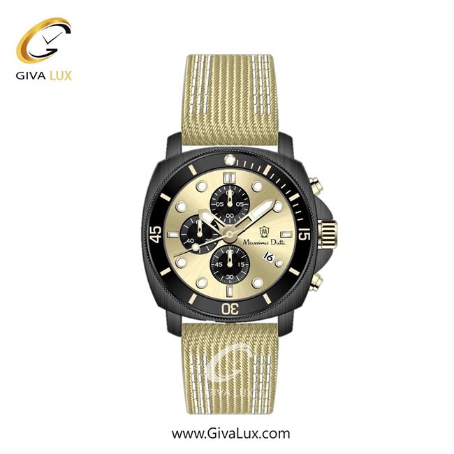 ساعت مچی اورجینال مردانه ماسیمو دوتی سه موتوره کرنوگراف مشکی | کرم| کرم| کد رفرنس MD.1.10004.04