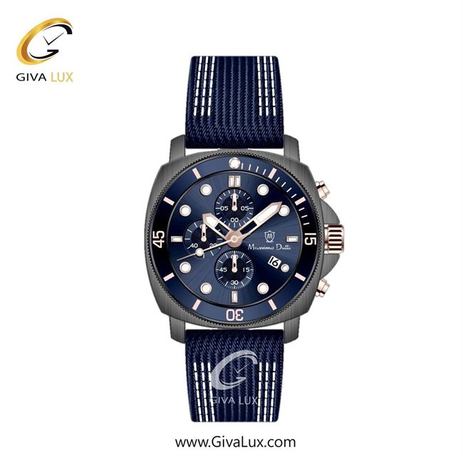 ساعت مچی اورجینال مردانه ماسیمو دوتی سه موتوره کرنوگراف مشکی | سرمه ای| سرمه ای| کد رفرنس MD.1.10004.06