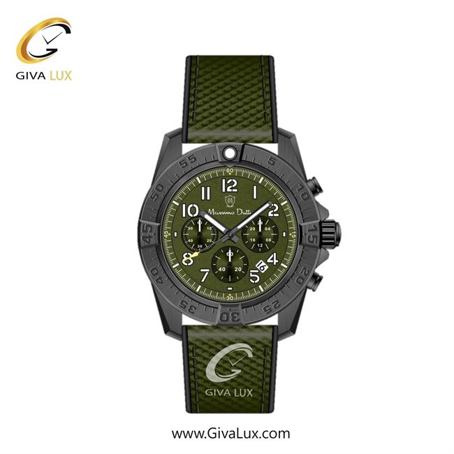 ساعت مچی اورجینال مردانه ماسیمو دوتی سه موتوره کرنوگراف مشکی | سبز| سبز| کد رفرنس MD.1.10007.01