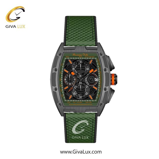 ساعت مچی اورجینال مردانه ماسیمو دوتی سه موتوره کرنوگراف مشکی | سبز| مشکی-سبز| کد رفرنس MD.1.10012.06