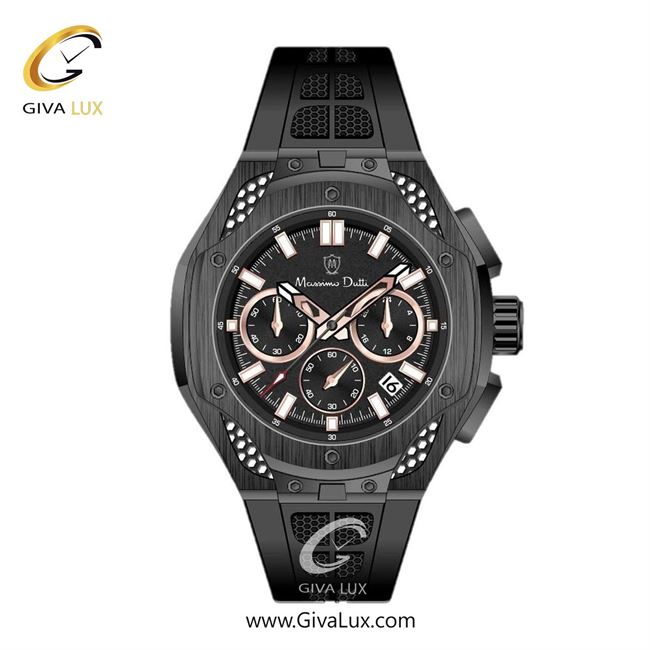 ساعت مچی اورجینال مردانه ماسیمو دوتی سه موتوره کرنوگراف مشکی | مشکی| مشکی| کد رفرنس MD.1.10013.05