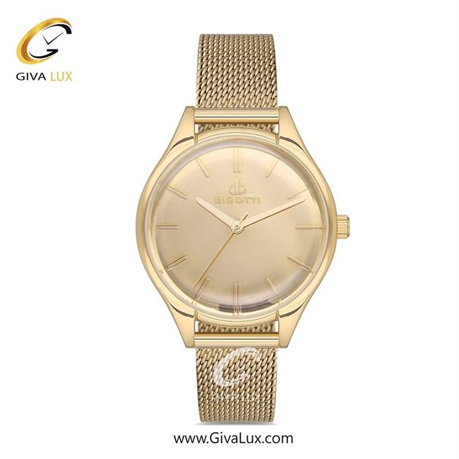 ساعت مچی اورجینال زنانه بیگوتی BIGOTTI طلایی | طلایی| طلایی| کد رفرنس BG.1.10108.3