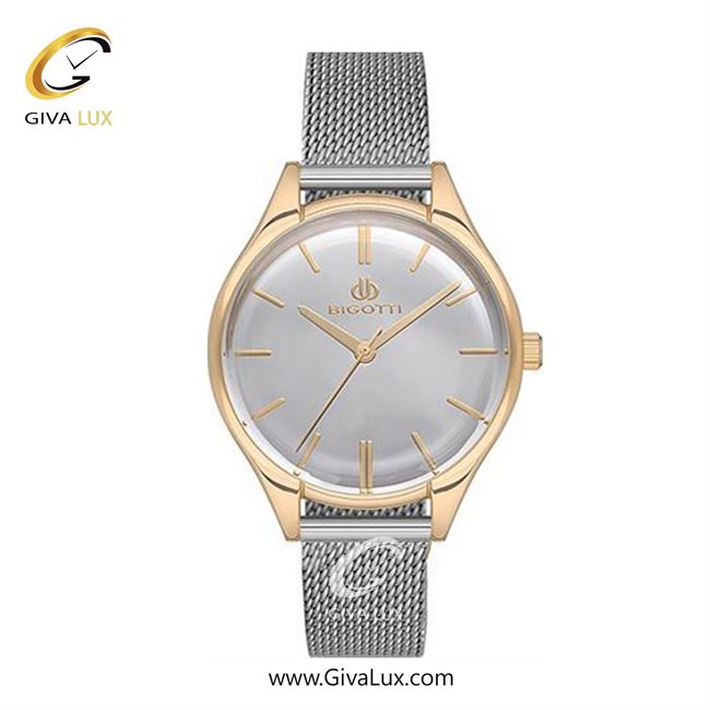 ساعت مچی اورجینال زنانه بیگوتی BIGOTTI طلایی | نقره ای| نقره ای| کد رفرنس BG.1.10108.5