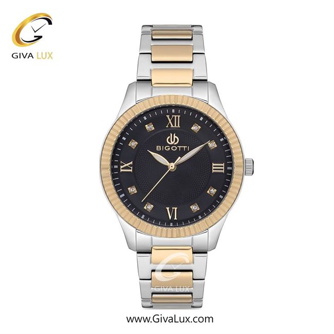 ساعت مچی اورجینال زنانه بیگوتی BIGOTTI طلایی | نقره ای-طلایی| مشکی| کد رفرنس BG.1.10157.6