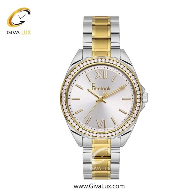 ساعت مچی اورجینال زنانه فریلوک Freelook طلایی | نقره ای-طلایی| نقره ای| کد رفرنس FL.1.10405-4