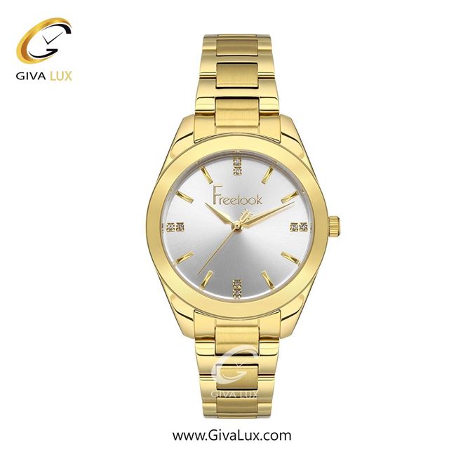 ساعت مچی اورجینال زنانه فریلوک Freelook طلایی | طلایی| نقره ای| کد رفرنس FL.1.10406-2