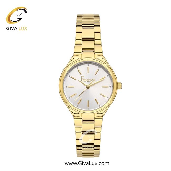 ساعت مچی اورجینال زنانه فریلوک Freelook طلایی | طلایی| نقره ای| کد رفرنس FL.1.10413-3