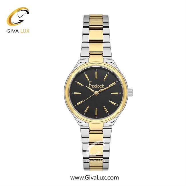 ساعت مچی اورجینال زنانه فریلوک Freelook طلایی | نقره ای-طلایی| مشکی| کد رفرنس FL.1.10413-4