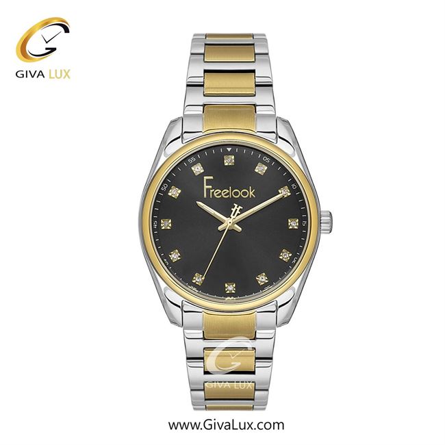 ساعت مچی اورجینال زنانه فریلوک Freelook طلایی | نقره ای-طلایی| مشکی| کد رفرنس FL.1.10414-4