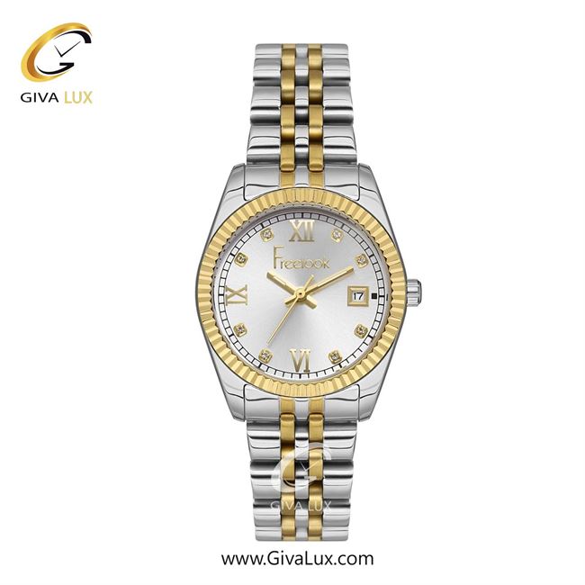 ساعت مچی اورجینال زنانه فریلوک Freelook طلایی | طلایی-نقره ای| نقره ای| کد رفرنس FL.1.10417-4