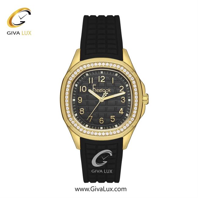 ساعت مچی اورجینال زنانه فریلوک Freelook طلایی | مشکی| مشکی| کد رفرنس FL.1.10419-4