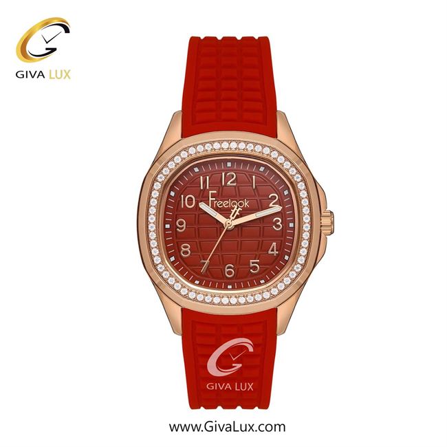 ساعت مچی اورجینال زنانه فریلوک Freelook رزگلد | قرمز| قرمز| کد رفرنس FL.1.10419-5