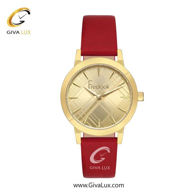 ساعت مچی اورجینال زنانه فریلوک Freelook طلایی | قرمز| طلایی| کد رفرنس FL.1.10420-2