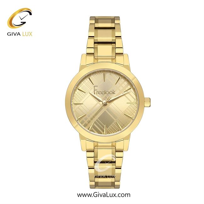 ساعت مچی اورجینال زنانه فریلوک Freelook طلایی | طلایی| طلایی| کد رفرنس FL.1.10421-3