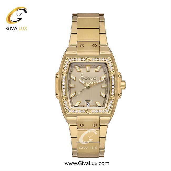 ساعت مچی اورجینال زنانه فریلوک Freelook طلایی | طلایی| طلایی| کد رفرنس FL.1.10424-4