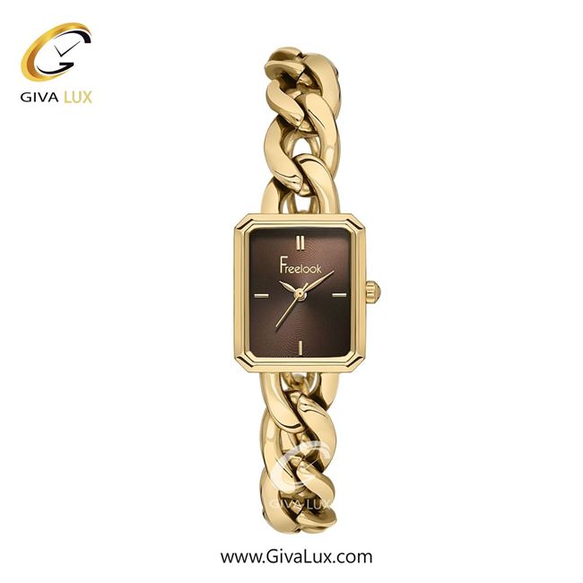 ساعت مچی اورجینال زنانه فریلوک Freelook طلایی | طلایی| قهوه ای| کد رفرنس FL.1.10435-8