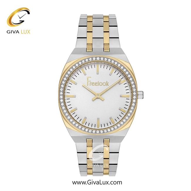 ساعت مچی اورجینال زنانه فریلوک Freelook طلایی | طلایی-نقره ای| نقره ای| کد رفرنس FL.1.10439-4