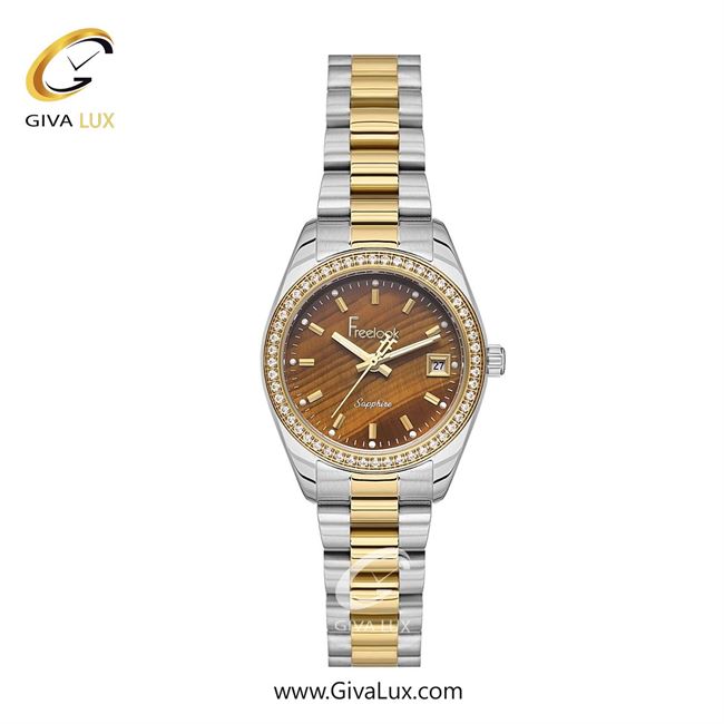 ساعت مچی اورجینال زنانه فریلوک Freelook طلایی | نقره ای-طلایی| قهوه ای| کد رفرنس FL.1.10442-5