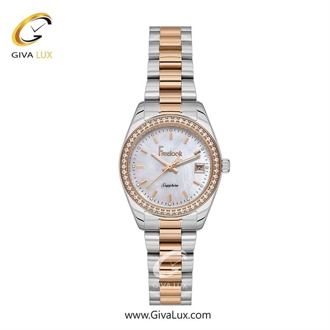 ساعت مچی اورجینال زنانه فریلوک Freelook رزگلد | رزگلد-نقره ای| سفید صدفی| کد رفرنس FL.1.10442-6