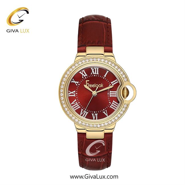 ساعت مچی اورجینال زنانه فریلوک Freelook طلایی | قرمز| قرمز| کد رفرنس FL.1.10445-2