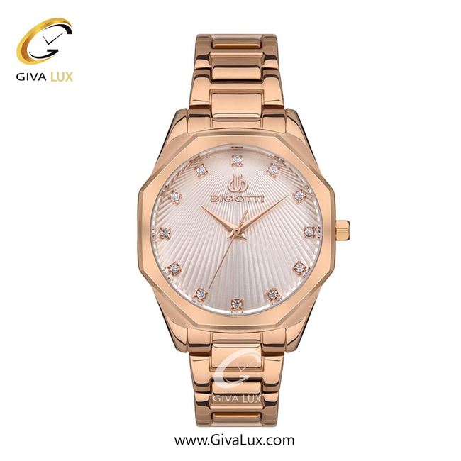 ساعت مچی اورجینال زنانه بیگوتی BIGOTTI رزگلد | رزگلد| رزگلد| کد رفرنس BG.1.10466-2