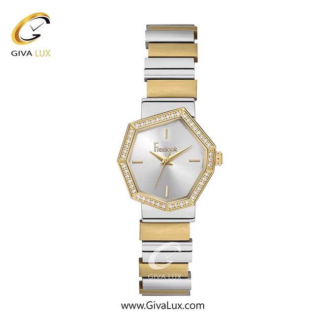 ساعت مچی اورجینال زنانه فریلوک Freelook طلایی | نقره ای-طلایی| نقره ای| کد رفرنس FL.1.10492-5