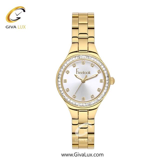 ساعت مچی اورجینال زنانه فریلوک Freelook طلایی | طلایی| نقره ای| کد رفرنس FL.1.10493-3