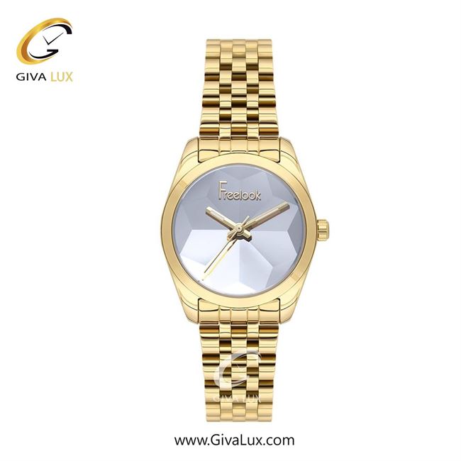 ساعت مچی اورجینال زنانه فریلوک Freelook طلایی | طلایی| نقره ای| کد رفرنس FL.1.10496-2