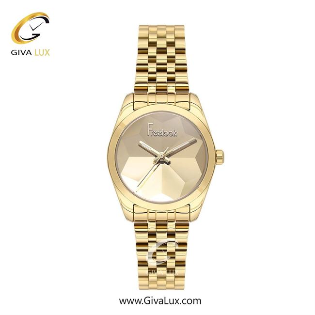 ساعت مچی اورجینال زنانه فریلوک Freelook طلایی | طلایی| طلایی| کد رفرنس FL.1.10496-4