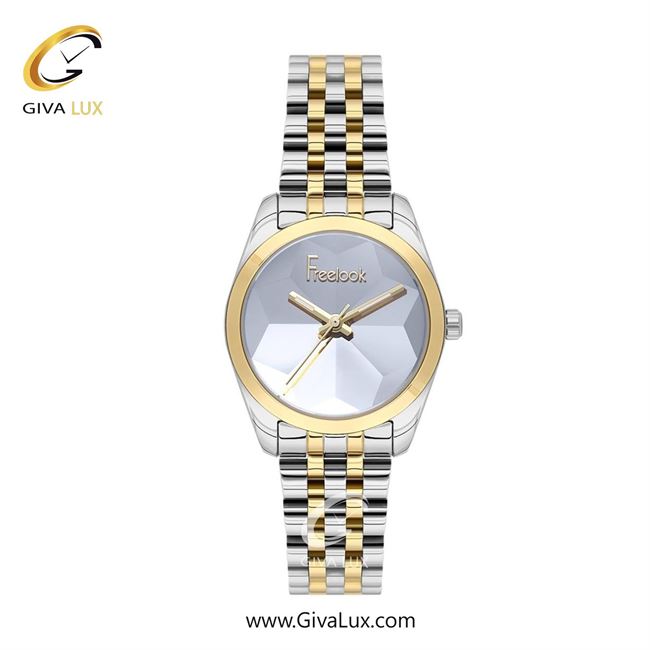 ساعت مچی اورجینال زنانه فریلوک Freelook طلایی | نقره ای-طلایی| نقره ای| کد رفرنس FL.1.10496-5