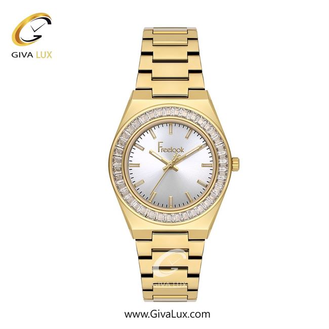 ساعت مچی اورجینال زنانه فریلوک Freelook طلایی | طلایی| نقره ای| کد رفرنس FL.1.10502-4