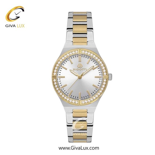 ساعت مچی اورجینال زنانه بیگوتی BIGOTTI طلایی | نقره ای-طلایی| نقره ای| کد رفرنس BG.1.10559-4
