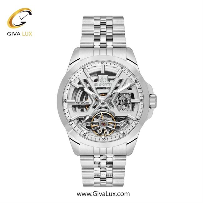 ساعت مچی اورجینال مردانه بیگوتی BIGOTTI نقره ای | نقره ای| نقره ای| کد رفرنس BG.1.10564-1