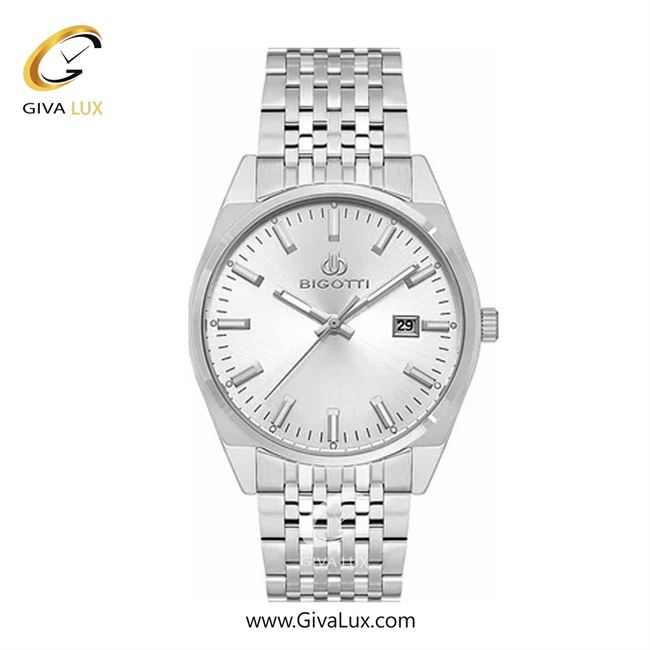 ساعت مچی اورجینال مردانه بیگوتی BIGOTTI نقره ای | نقره ای| نقره ای| کد رفرنس BG.1.10592.1