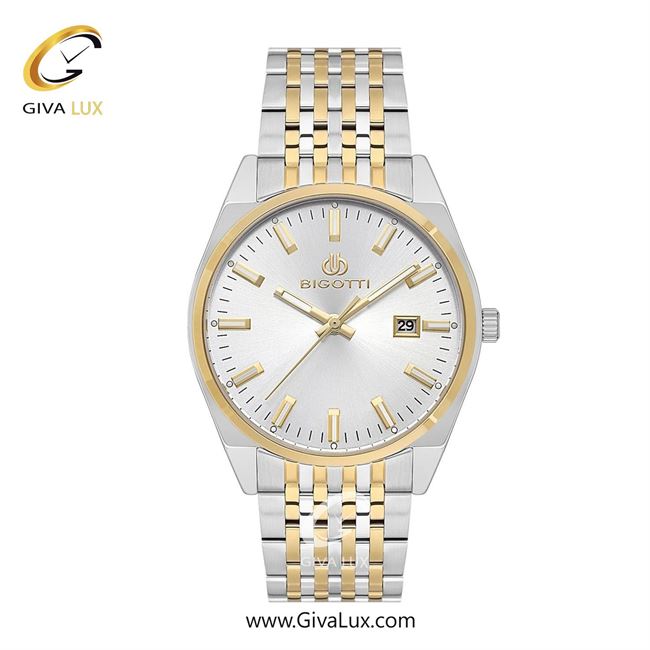 ساعت مچی اورجینال مردانه بیگوتی BIGOTTI طلایی | نقره ای-طلایی| نقره ای| کد رفرنس BG.1.10592.5