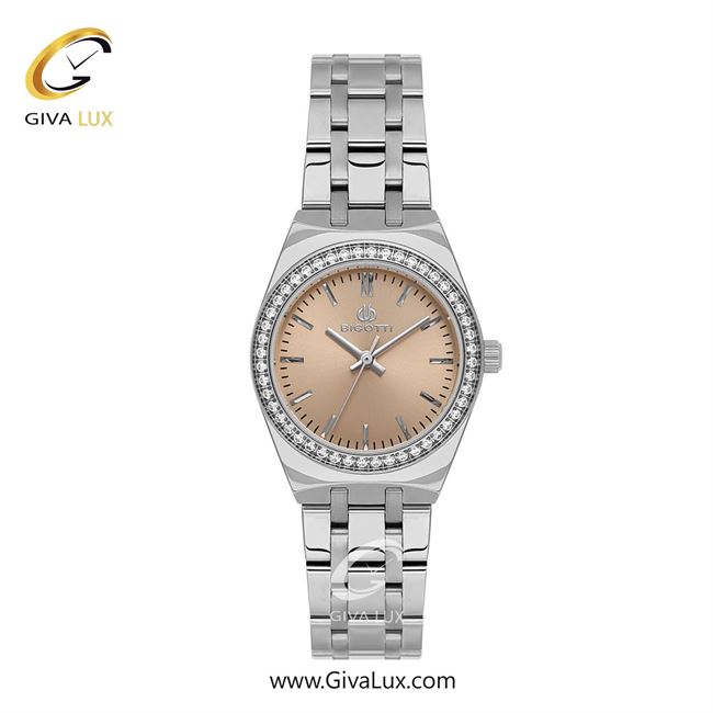 ساعت مچی اورجینال زنانه بیگوتی BIGOTTI نقره ای | نقره ای| گلبهی| کد رفرنس BG.1.10615-2