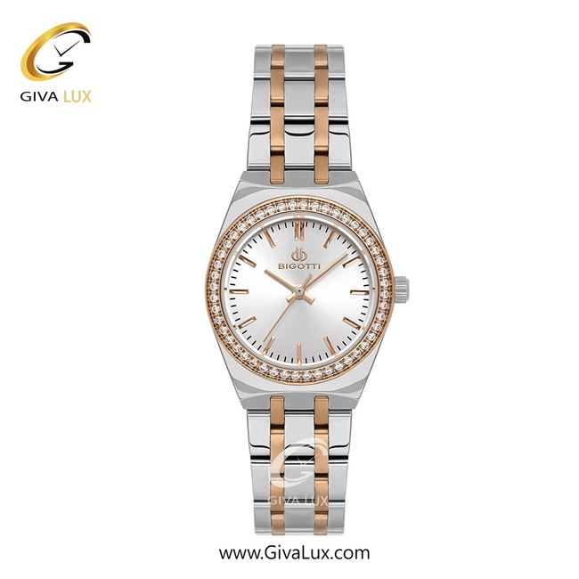 ساعت مچی اورجینال زنانه بیگوتی BIGOTTI رزگلد | رزگلد-نقره ای| نقره ای| کد رفرنس BG.1.10615-6