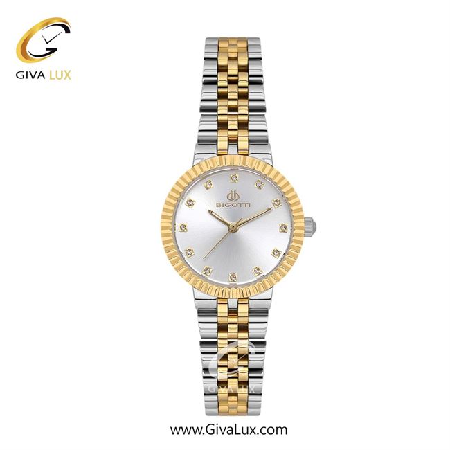 ساعت مچی اورجینال زنانه بیگوتی BIGOTTI طلایی | طلایی-نقره ای| نقره ای| کد رفرنس BG.1.10620-4