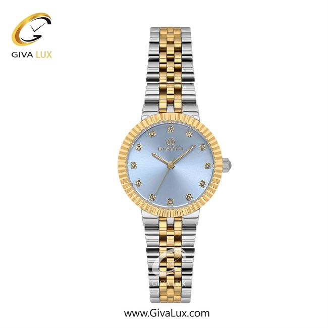 ساعت مچی اورجینال زنانه بیگوتی BIGOTTI طلایی | طلایی-نقره ای| آبی| کد رفرنس BG.1.10620-5