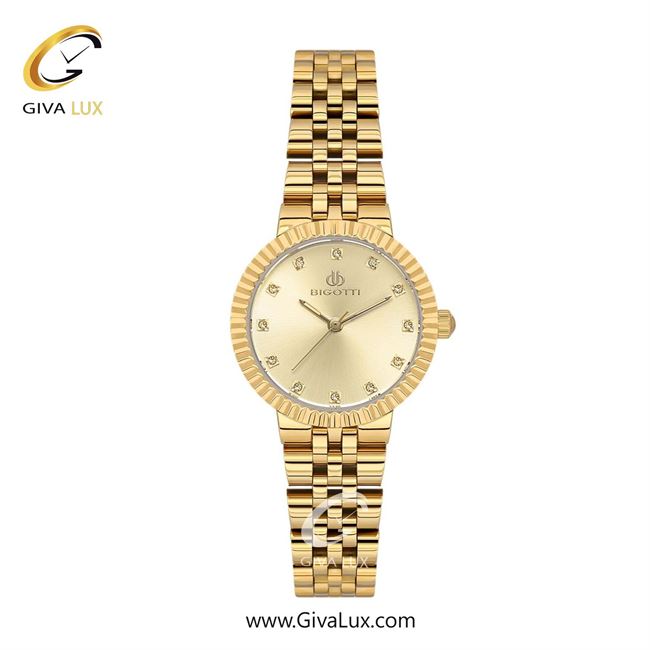 ساعت مچی اورجینال زنانه بیگوتی BIGOTTI طلایی | طلایی| طلایی| کد رفرنس BG.1.10620-8