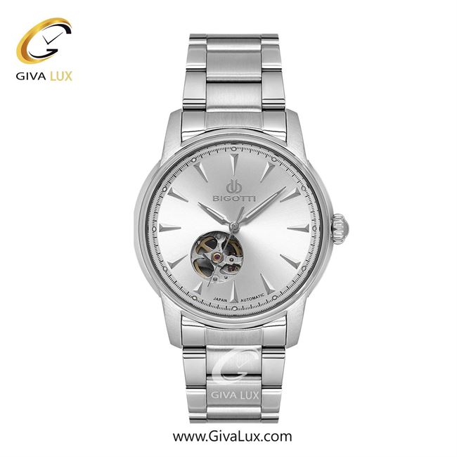 ساعت مچی اورجینال مردانه بیگوتی BIGOTTI نقره ای | نقره ای| نقره ای| کد رفرنس BG.1.10632.1