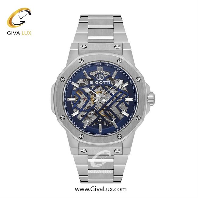 ساعت مچی اورجینال مردانه بیگوتی BIGOTTI نقره ای | نقره ای| سرمه ای| کد رفرنس BG.1.10633-3
