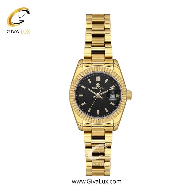 ساعت مچی اورجینال زنانه بیگوتی BIGOTTI طلایی | طلایی| مشکی| کد رفرنس BG.1.10638-3