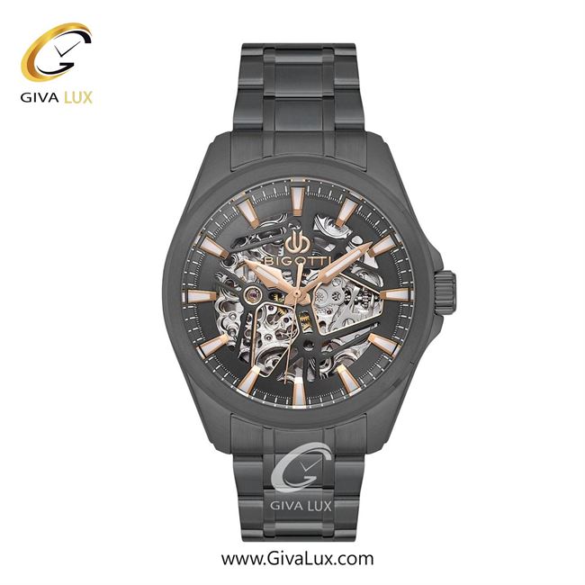 ساعت مچی اورجینال مردانه بیگوتی BIGOTTI تیتانیوم | تیتانیوم| دودی|تیتانیوم| کد رفرنس BG.1.10642-5