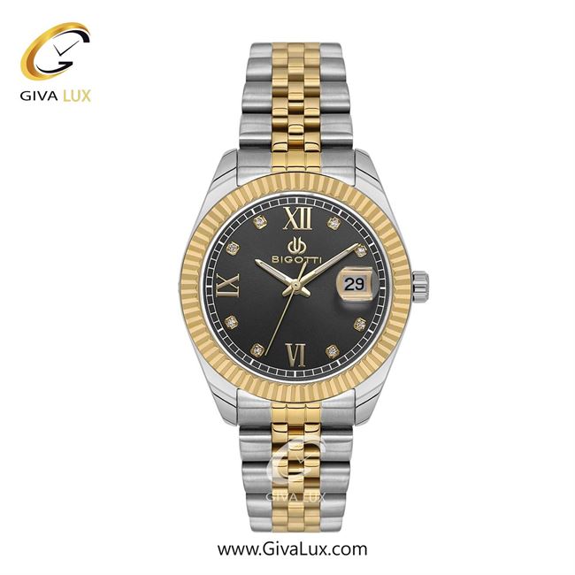 ساعت مچی اورجینال زنانه بیگوتی BIGOTTI طلایی | نقره ای-طلایی| مشکی| کد رفرنس BG.1.10643-7
