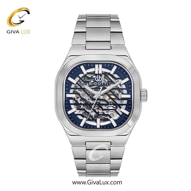 ساعت مچی اورجینال مردانه بیگوتی BIGOTTI نقره ای | نقره ای| سرمه ای| کد رفرنس BG.1.10645.3