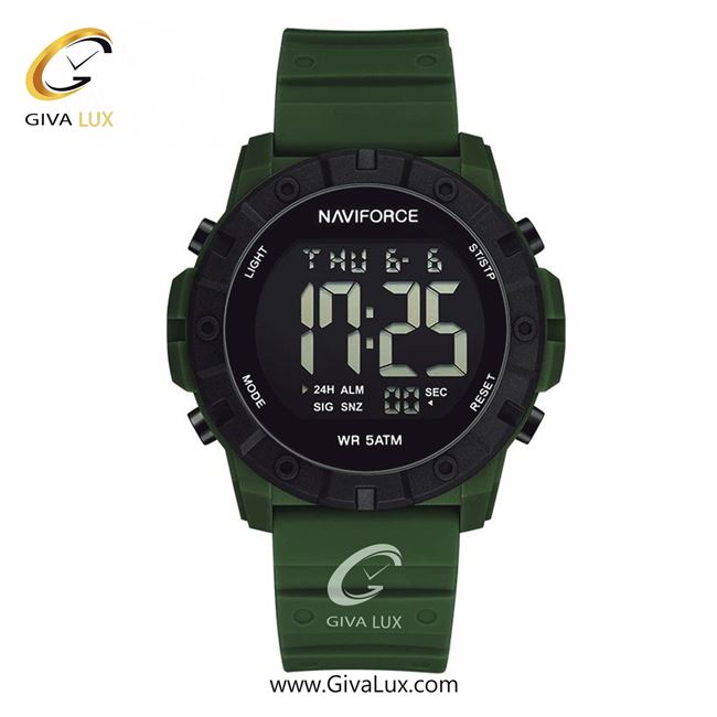 ساعت مچی اورجینال یونیسکس ناوی فورس|Naviforce|نوی فورس|نیوی فورس مشکی-سبز | سبز| مشکی| کد رفرنس NF7110 GN/B/GN