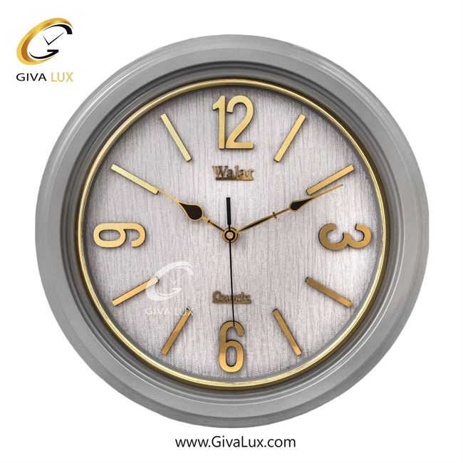 ساعت دیواری اورجینال والار PVC طوسی| کد رفرنس 102