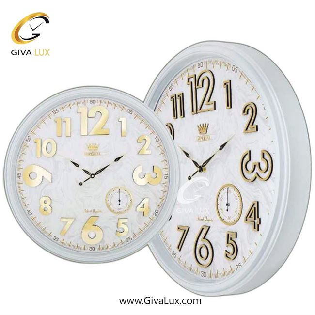 ساعت دیواری اورجینال امپریال PVC سفید| کد رفرنس 1020َA