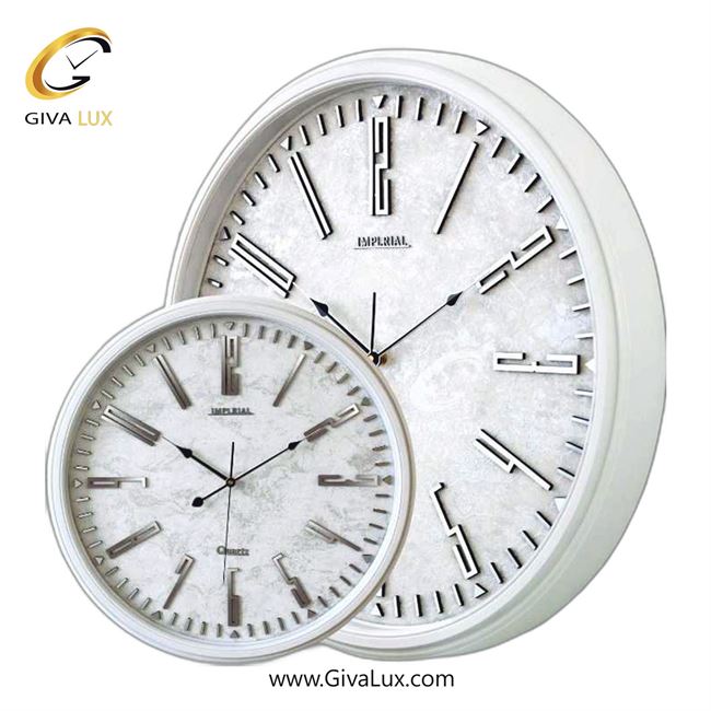 ساعت دیواری اورجینال امپریال PVC سفید| کد رفرنس 103